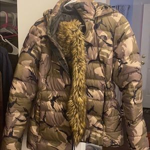 Women’s Camo NorthFace Coat